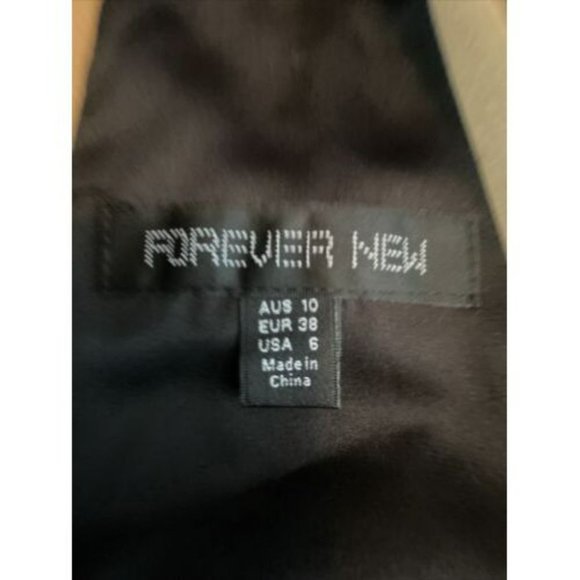 Forever New Size 10 Women's Dress Black Party Cocktail Beaded 100% SILK - Picture 12 of 12